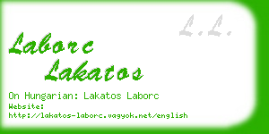 laborc lakatos business card